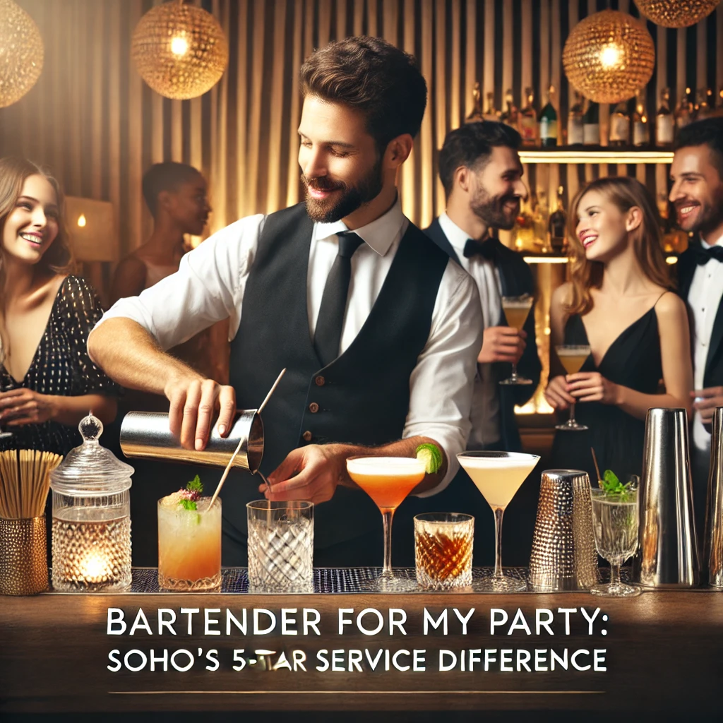 Bartender for My Party: Soho’s 5-Star Service Difference